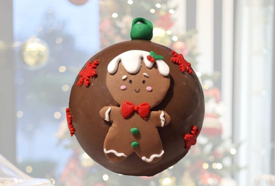 Εικόνα της Χριστουγεννιάτικη μπάλα σοκολατένια MΠΙΣΚΟΤΟΥΛΗΣ
